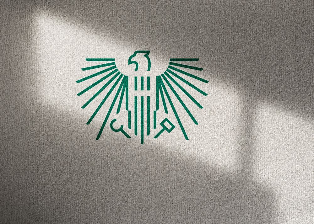 Modernes Wappen für Notar MMag. Dr. Christoph Hofer bestehend aus Linien.